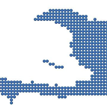 Artwork thumbnail, Blue Rhinestone Haiti by TheIconSmith
