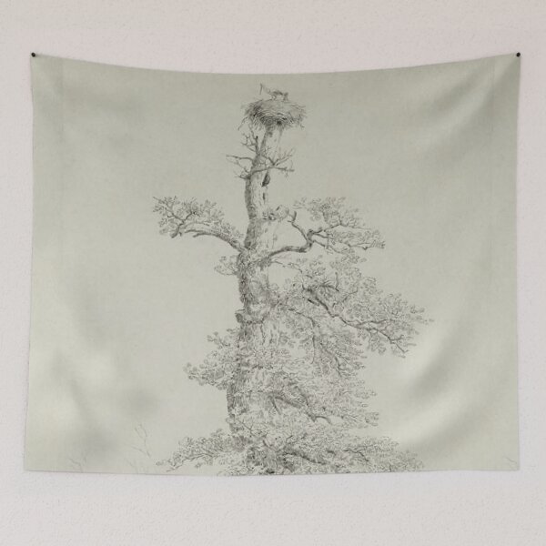 Item preview, Ancient Oak Tree with a Stork's Nest designed and sold by SharonTheFirst.