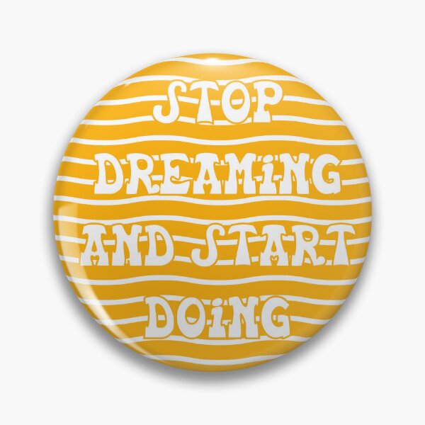 Item preview, Stop Dreaming Start Doing Motivational Quote Sticker | Positive Mindset Hustle Goal Art designed and sold by TheRosyCanvas.