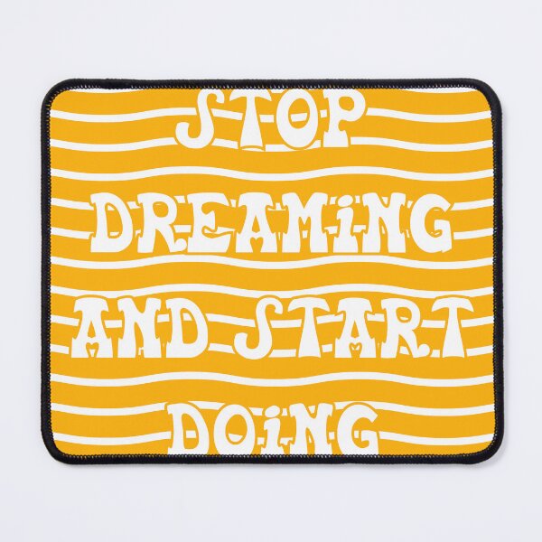 Item preview, Stop Dreaming Start Doing Motivational Quote Sticker | Positive Mindset Hustle Goal Art designed and sold by TheRosyCanvas.