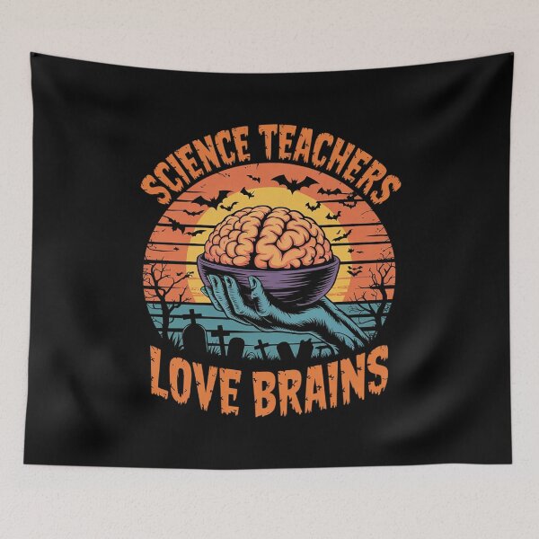 Item preview, Science Teachers Love Brains - Science Teacher Halloween  designed and sold by NeomiStoreSS.