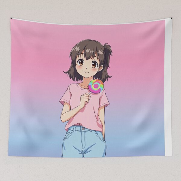 Item preview,  Kawaii Pastel Lollipop Girl designed and sold by أناس-أرينا.