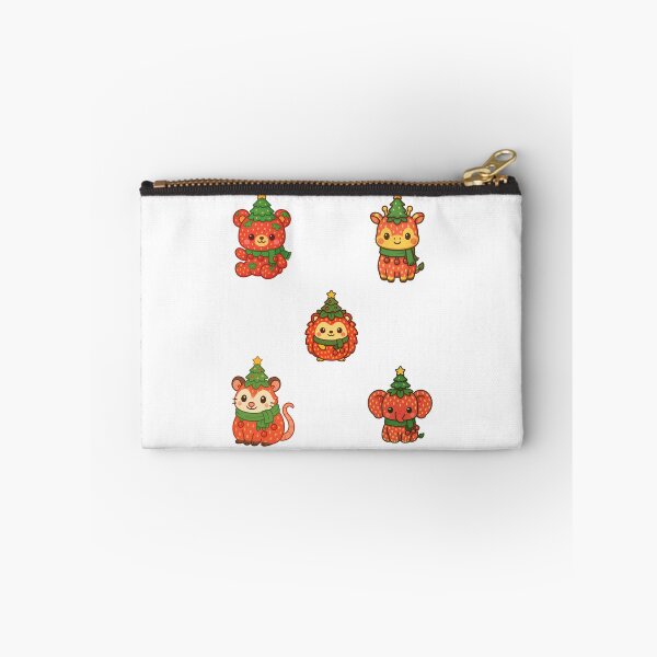 Item preview, Strawberry forest gang sticker pack in their Christmas hats designed and sold by BritishDelights.