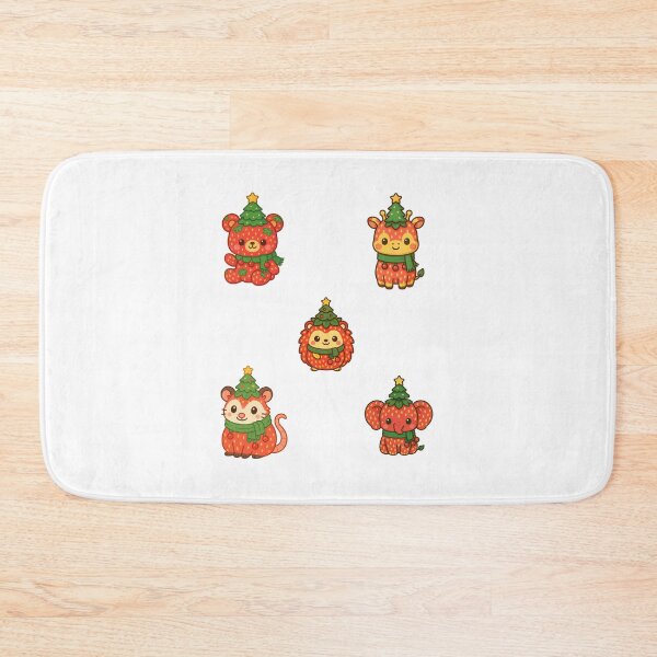 Item preview, Strawberry forest gang sticker pack in their Christmas hats designed and sold by BritishDelights.