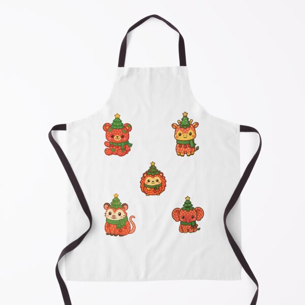 Item preview, Strawberry forest gang sticker pack in their Christmas hats designed and sold by BritishDelights.