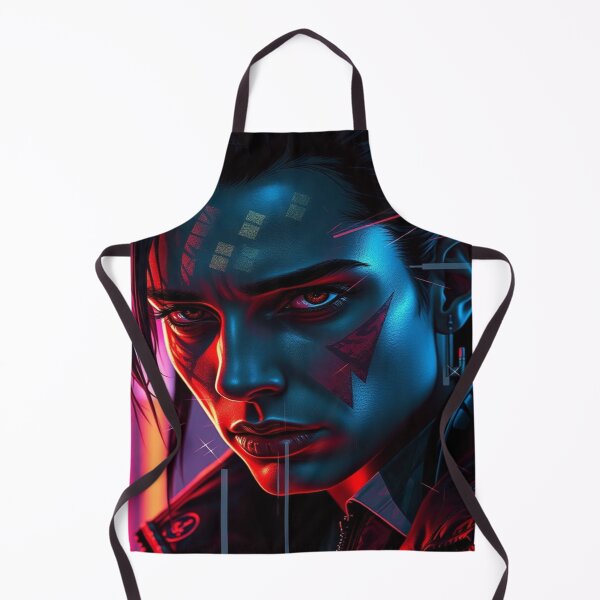 Item preview, NeonFace & CyberPulse – A futuristic soul between RedGlow, UrbanSilence & digital intensity designed and sold by FotoworldEdel.