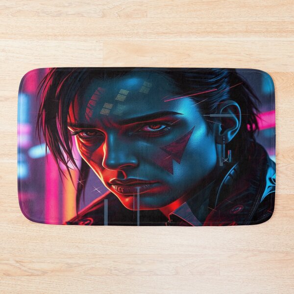 Item preview, NeonFace & CyberPulse – A futuristic soul between RedGlow, UrbanSilence & digital intensity designed and sold by FotoworldEdel.