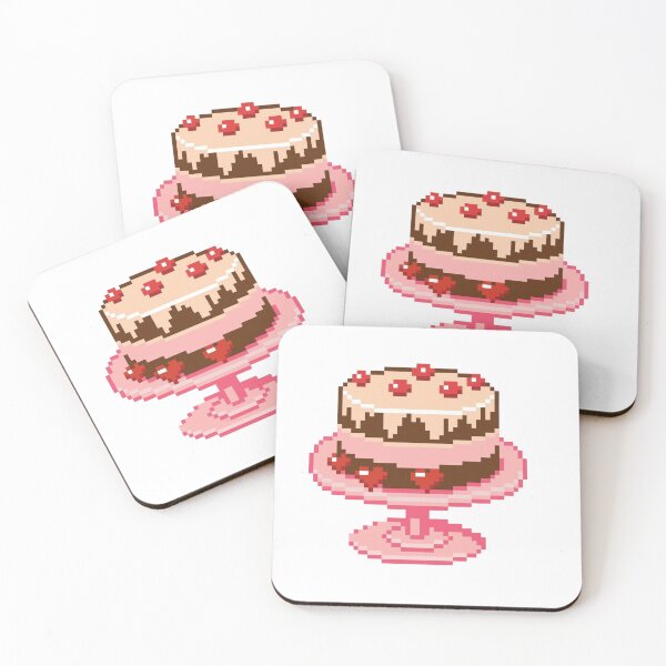 Item preview, Cute chocolate cake pixel designed and sold by croissantback.