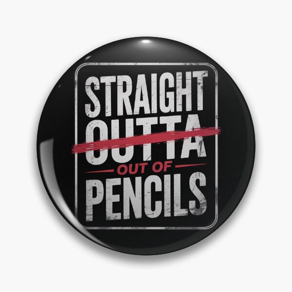 Item preview, Straight Out Of Pencils English School Teacher  designed and sold by NeomiStoreSS.