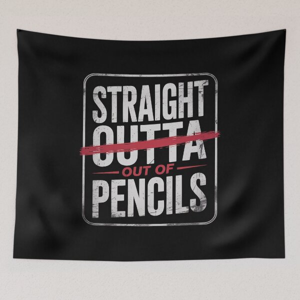 Item preview, Straight Out Of Pencils English School Teacher  designed and sold by NeomiStoreSS.