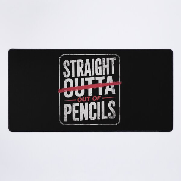 Item preview, Straight Out Of Pencils English School Teacher  designed and sold by NeomiStoreSS.