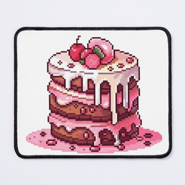 Item preview, Cute chocolate cake pixel designed and sold by croissantback.