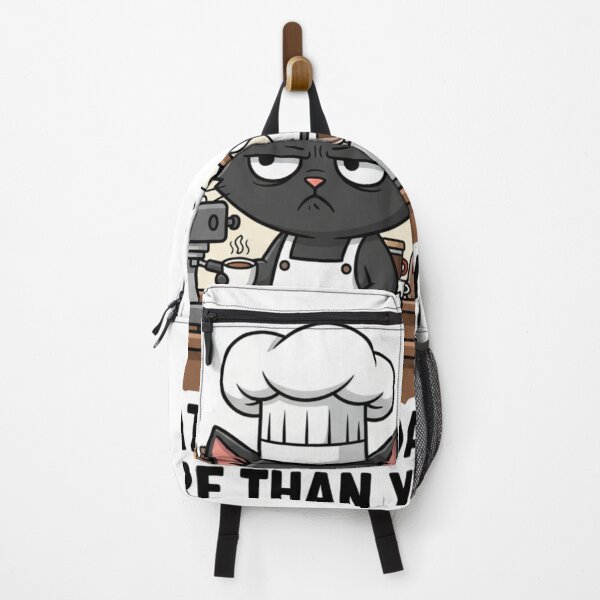Item preview, The Grumpy Barista Cat designed and sold by Goth-Creative Hub.
