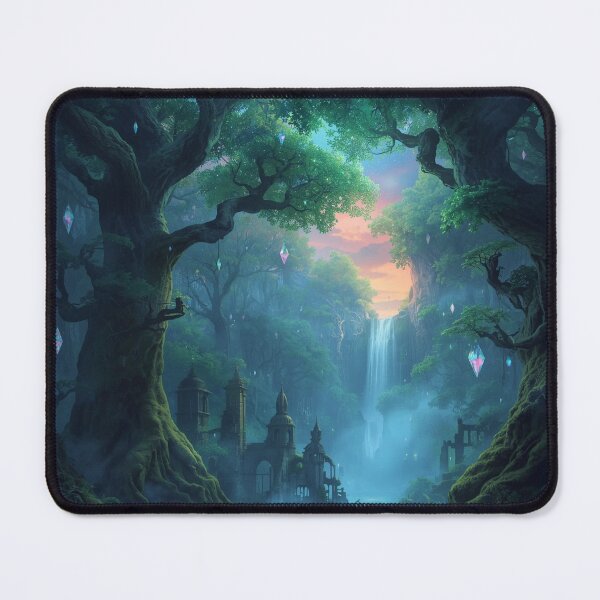 Item preview, Ethereal Twilight Forest of Glowing Crystals designed and sold by Bilikaru.