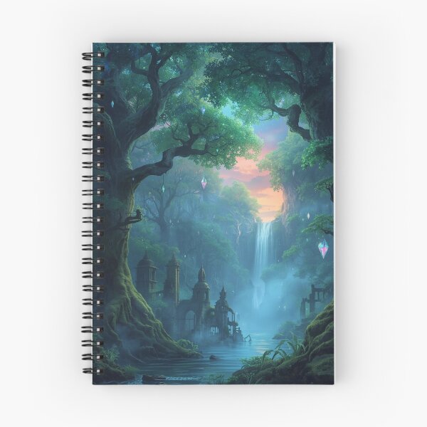 Item preview, Ethereal Twilight Forest of Glowing Crystals designed and sold by Bilikaru.