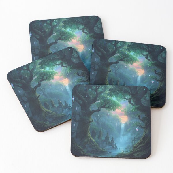Item preview, Ethereal Twilight Forest of Glowing Crystals designed and sold by Bilikaru.