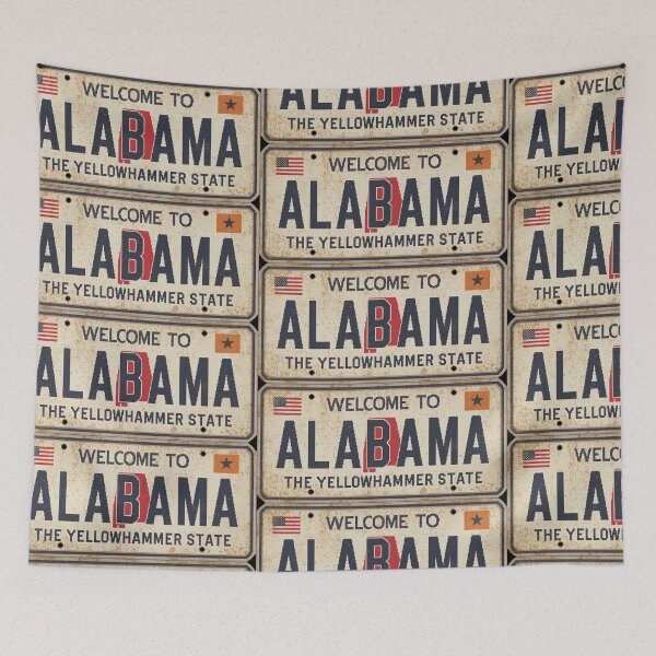 Item preview, Welcome to Alabama – Pixel Art Sign designed and sold by Pixel-States.