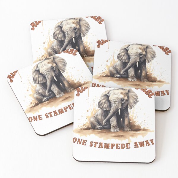 Item preview, Adventure-Is-Just-One-Stampede-Away.-Elephant-Saying designed and sold by MillaCrone.