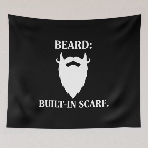 Item preview, Funny Design For Bearded People - "Beard: Built-In Scarf" designed and sold by Kubala.