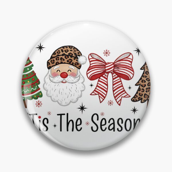 Item preview, Tis The Season – Leopard Print Christmas Santa and Tree Design designed and sold by haynescarolex.
