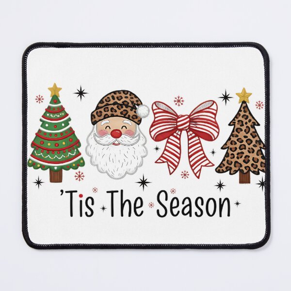 Item preview, Tis The Season – Leopard Print Christmas Santa and Tree Design designed and sold by haynescarolex.
