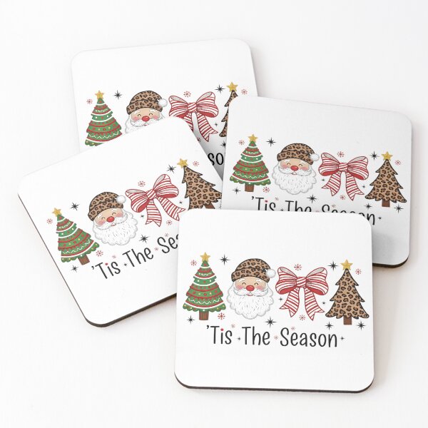 Item preview, Tis The Season – Leopard Print Christmas Santa and Tree Design designed and sold by haynescarolex.