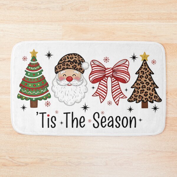 Item preview, Tis The Season – Leopard Print Christmas Santa and Tree Design designed and sold by haynescarolex.