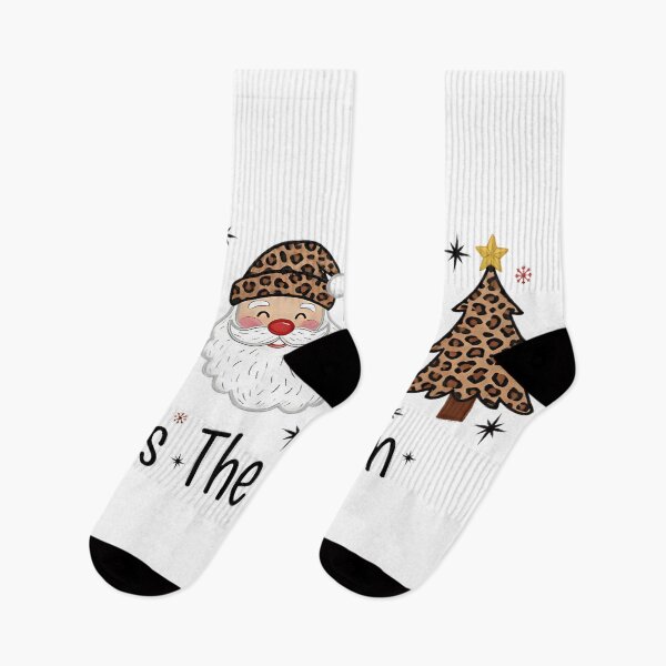 Item preview, Tis The Season – Leopard Print Christmas Santa and Tree Design designed and sold by haynescarolex.