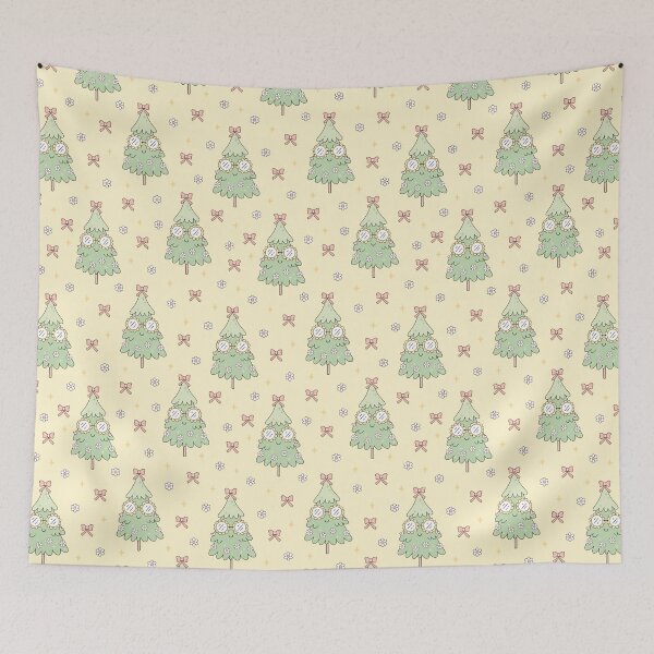 Item preview, Coquette Christmas Tree Pattern  designed and sold by Julza Art.