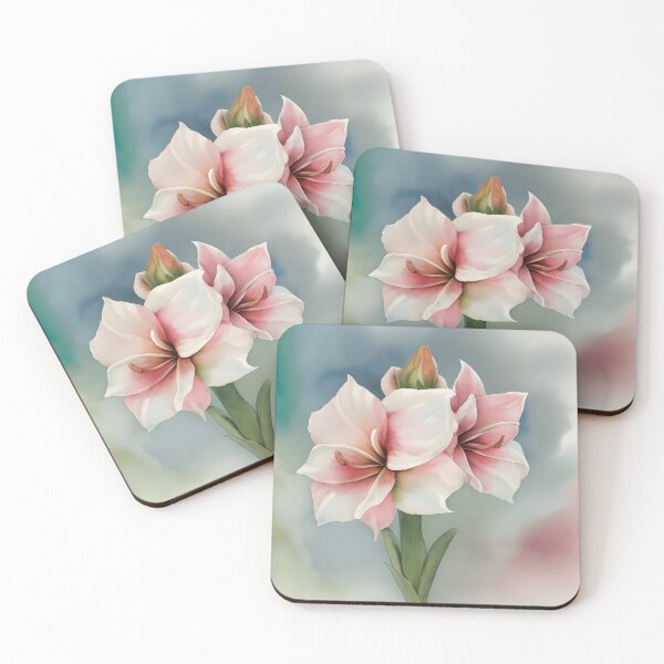 Aperçu de l'œuvre Peinture à l’aquarelle de fleur d’amaryllis | Art floral | Aquarelle | Cadeau pour les amateurs d'art | Cadeau pour les amoureux des fleurs créée et vendue par UnhingedBird.