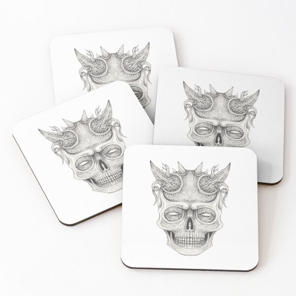 Item preview, Demon skull surreal art. designed and sold by Jiwsurreal.