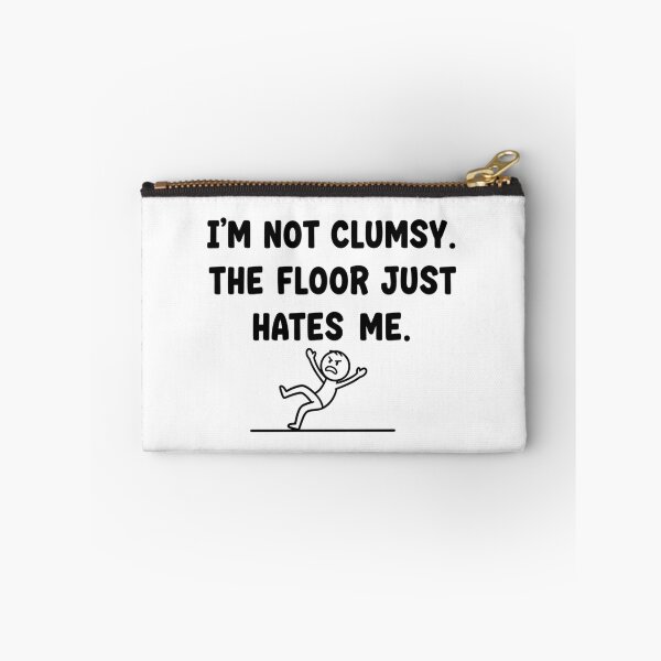 Item preview, The Floor Hates  Me Clumsy Line  Art Doodle  designed and sold by MofazStyle.