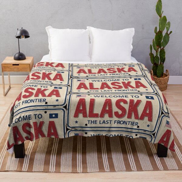Item preview, Welcome to Alaska – Pixel Art Sign designed and sold by Pixel-States.
