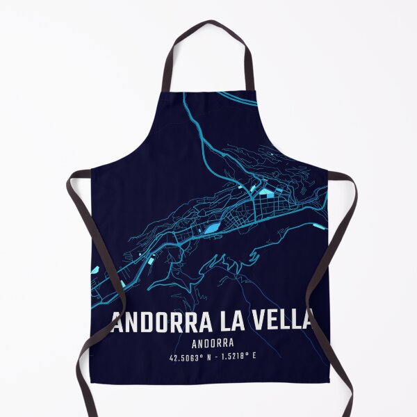 Item preview, Andorra la Vella Midnight City Map designed and sold by HomeLivingCo.