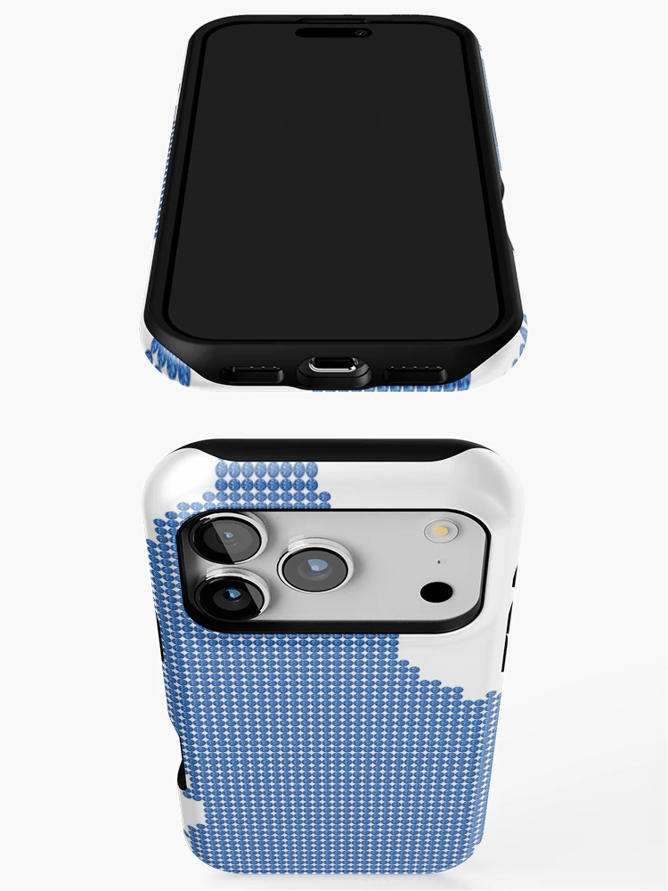 Thumbnail 3 of 4, iPhone Case, Blue Rhinestone Luxembourg designed and sold by TheIconSmith.