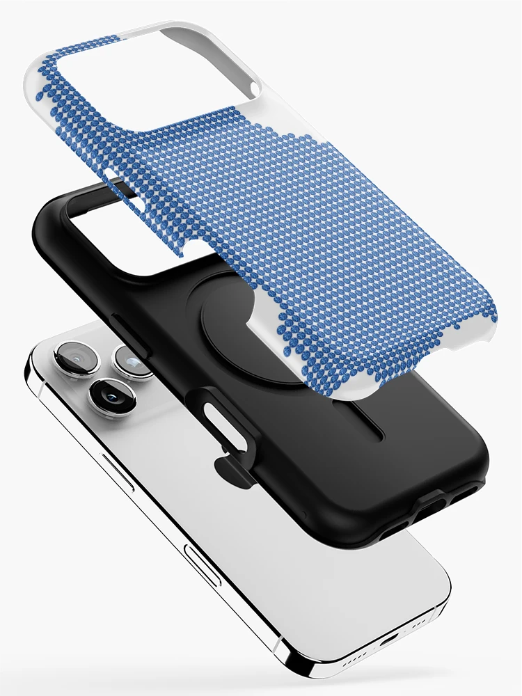 Thumbnail 2 of 4, iPhone Case, Blue Rhinestone Luxembourg designed and sold by TheIconSmith.