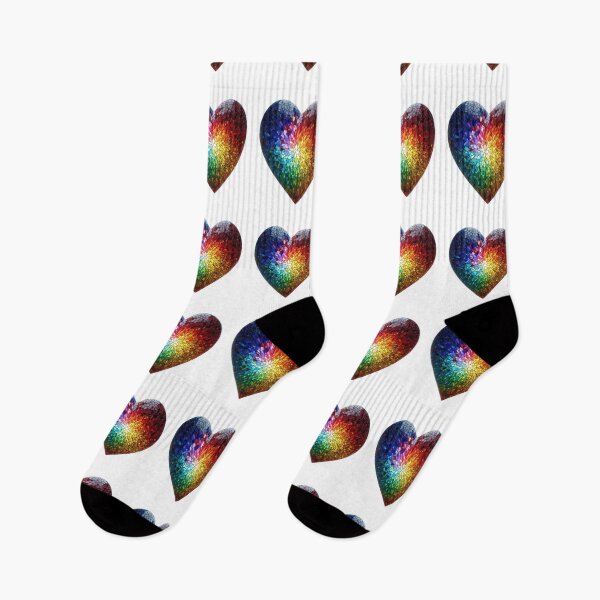 Item preview, Rainbow Mosaic Heart – Colorful Love Design” designed and sold by FunkyPatakha.