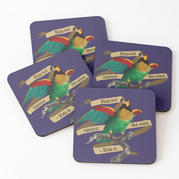 Item preview, Flap not against the wind... ride it (mustard ribbon). designed and sold by Lady Parrot.