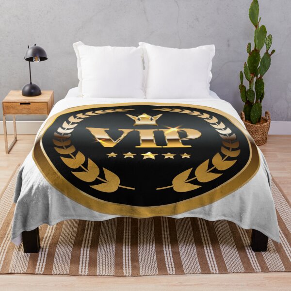 Item preview, Golden luxury label with Crown, laurel wreath and 5 stars, VIP sign designed and sold by CHERRY--SHOP.
