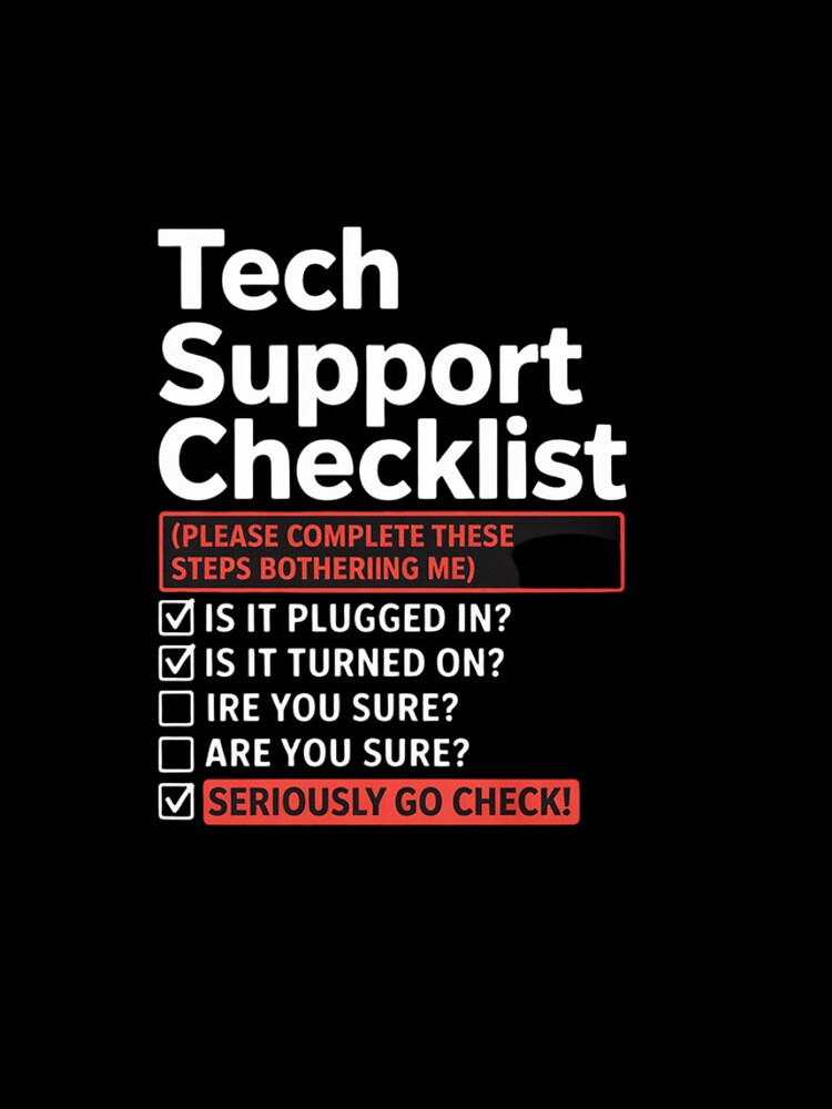 Thumbnail 4 of 4, iPhone Case, Tech Support Checklist - Sysadmin Helpdesk Humor designed and sold by NeomiStoreSS.