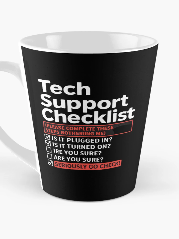 Thumbnail 3 of 4, Coffee Mug, Tech Support Checklist - Sysadmin Helpdesk Humor designed and sold by NeomiStoreSS.