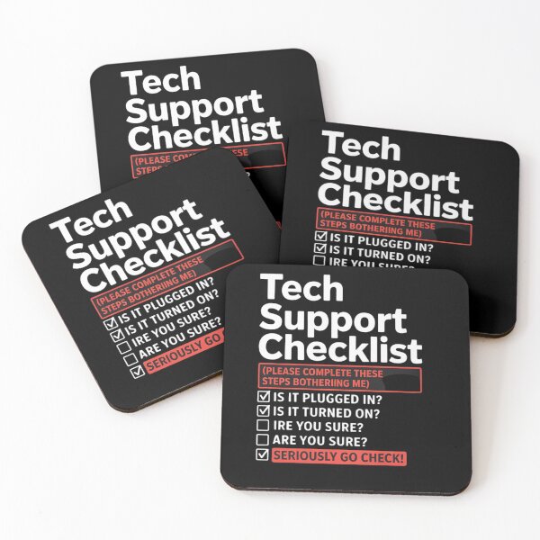 Item preview, Tech Support Checklist - Sysadmin Helpdesk Humor  designed and sold by NeomiStoreSS.