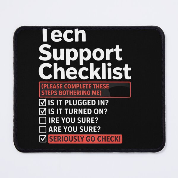 Item preview, Tech Support Checklist - Sysadmin Helpdesk Humor designed and sold by NeomiStoreSS.