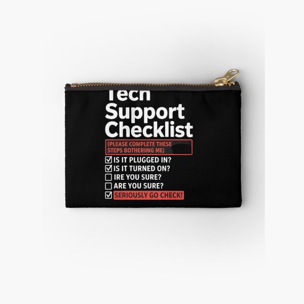 Item preview, Tech Support Checklist - Sysadmin Helpdesk Humor  designed and sold by NeomiStoreSS.