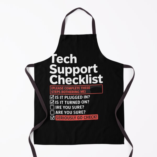 Item preview, Tech Support Checklist - Sysadmin Helpdesk Humor  designed and sold by NeomiStoreSS.