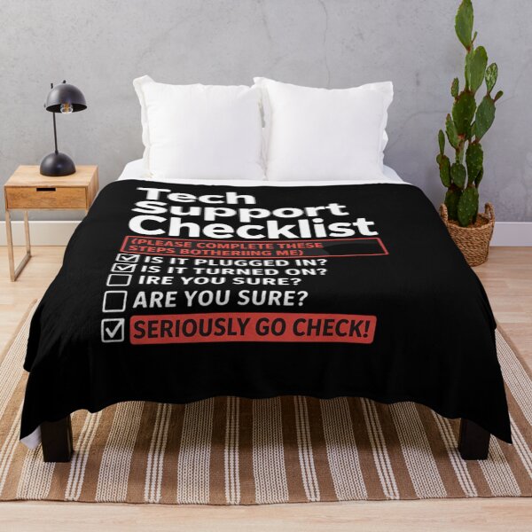 Item preview, Tech Support Checklist - Sysadmin Helpdesk Humor  designed and sold by NeomiStoreSS.