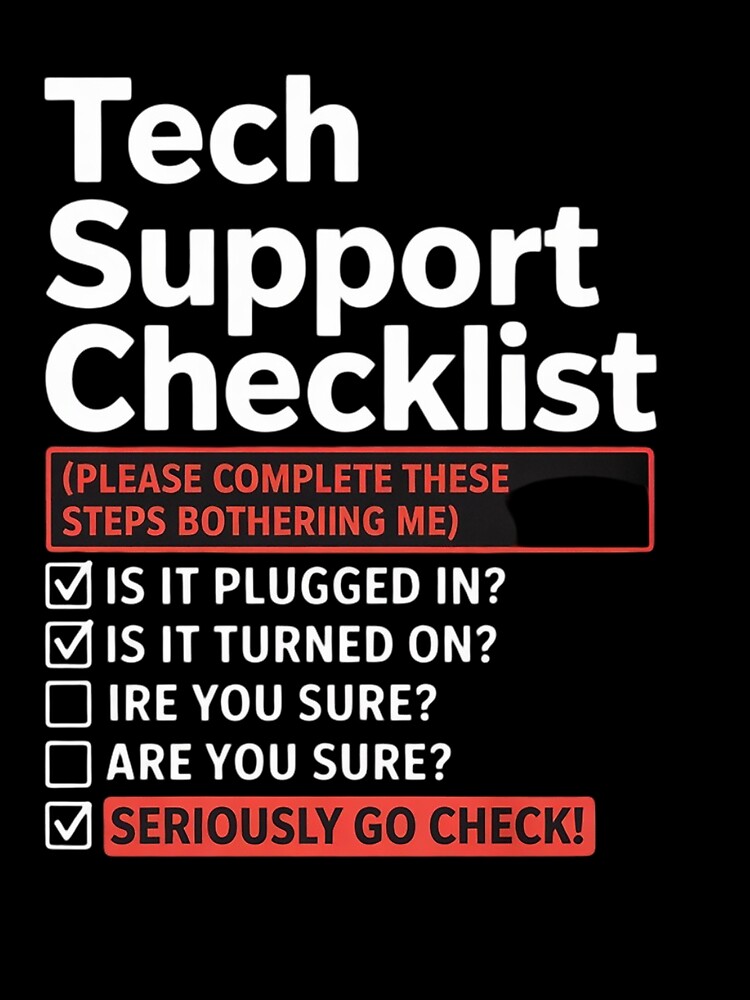 Thumbnail 3 of 3, Scarf, Tech Support Checklist - Sysadmin Helpdesk Humor  designed and sold by NeomiStoreSS.