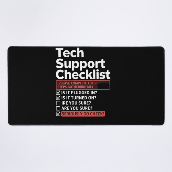Item preview, Tech Support Checklist - Sysadmin Helpdesk Humor designed and sold by NeomiStoreSS.