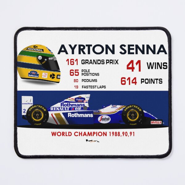 Item preview, Ayrton Senna -  Career Statistics 1994 - Williams FW16  designed and sold by JageOwen.