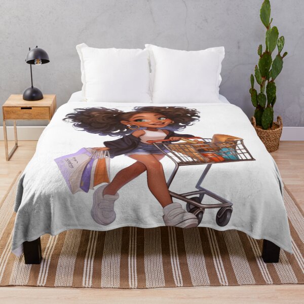 Item preview, Cute Black Girl Grocery Chibi designed and sold by Lulunza.